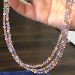 🎁 Swarovski crystal multi color necklace​